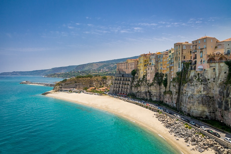 Italian beach landscape